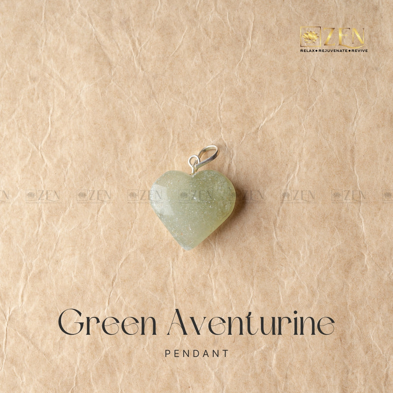 GREEN AVENTURINE MINI HEART Pendant | the zen crystals