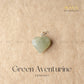 GREEN AVENTURINE MINI HEART Pendant | the zen crystals