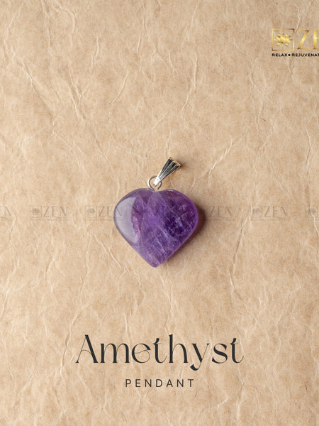 AMETHYST MINI HEART Pendant | the zen crystals
