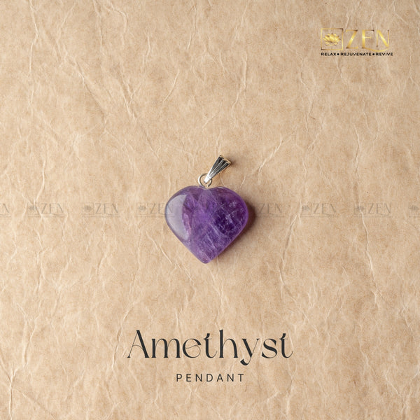 AMETHYST MINI HEART Pendant | the zen crystals
