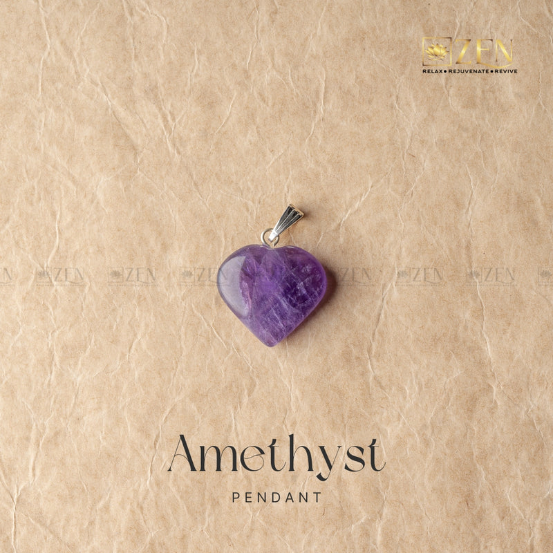 AMETHYST MINI HEART Pendant | the zen crystals