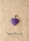 AMETHYST MINI HEART Pendant | the zen crystals