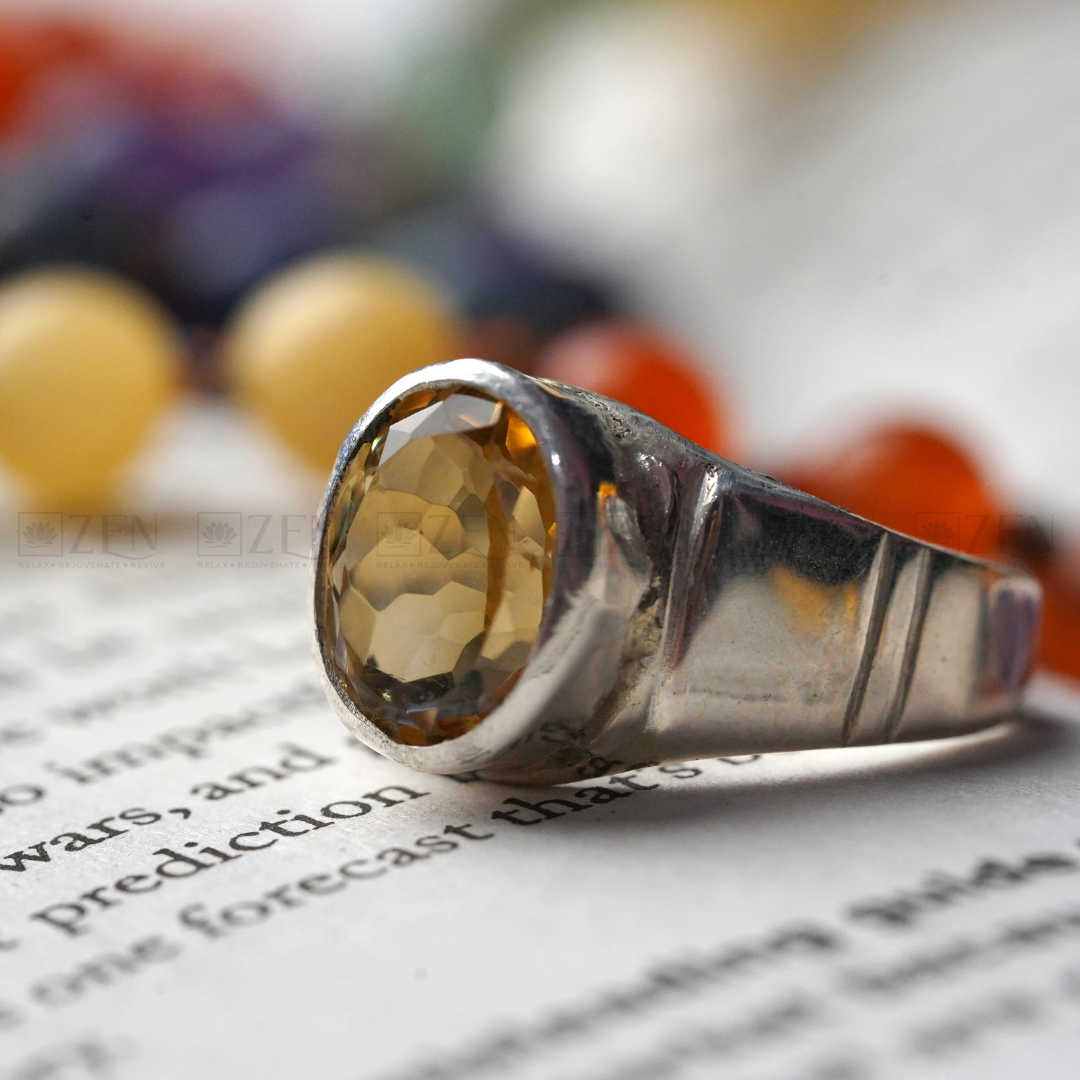 Citrine Silver Ring | The Zen Crystals