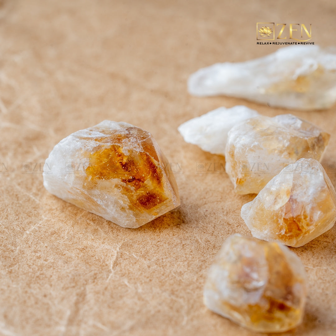 Raw Citrine Mini Chunks | the zen crystals