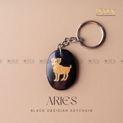 ARIES ZODIAC KEYCHAIN | THE ZEN CRYSTALS
