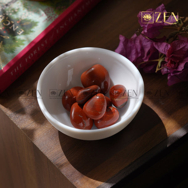 Red Jasper Tumbled Stone | The Zen Crystals