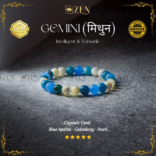 Gemini Zodiac Bracelet | The Zen Crystals