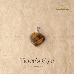 TIGER EYE MINI HEART Pendant | the zen crystals
