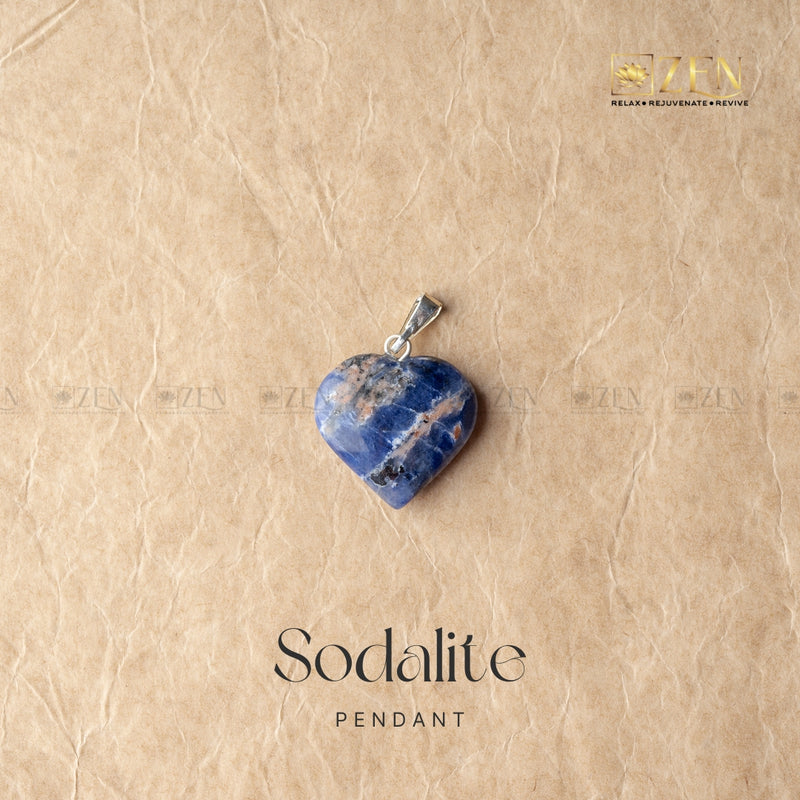 SODALITE MINI HEART Pendant | the zen crystals