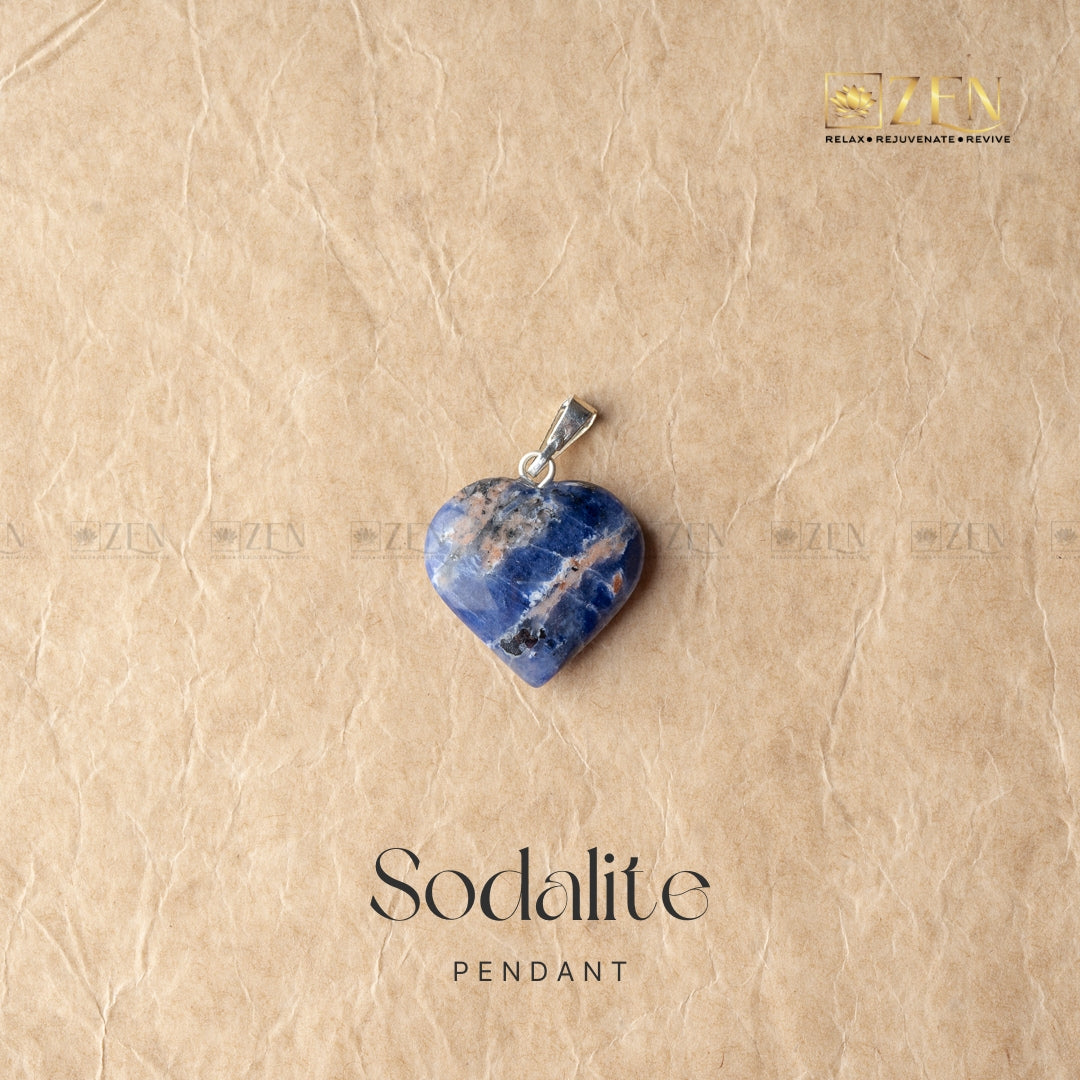 Crystal Pendants: Handcrafted Mini Heart Designs Sodalite The Zen Crystals