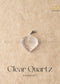 CLEAR QUARTZ MINI HEART Pendant | the zen crystals