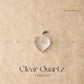 CLEAR QUARTZ MINI HEART Pendant | the zen crystals