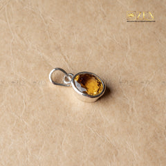 Citrine Silver Pendant | THE ZEN CRYSTALS