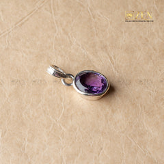 Amethyst Silver Pendant | THE ZEN CRYSTALS