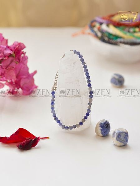 Sodalite 4mm bracelet | The Zen Crystals