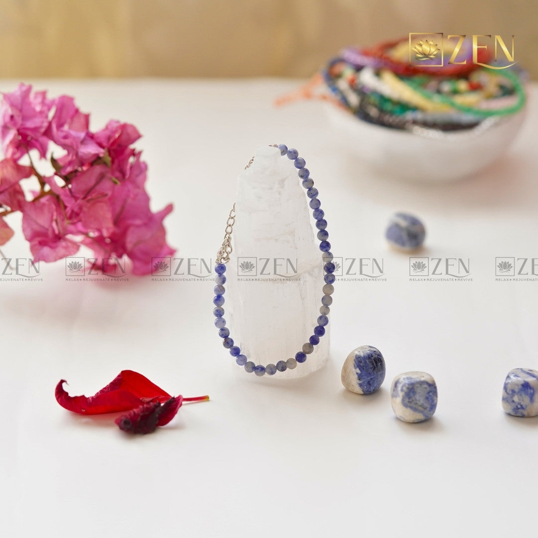 Sodalite 4mm bracelet | The Zen Crystals