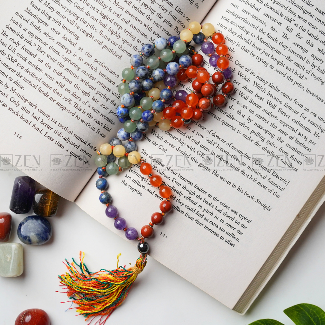 Seven Chakra Mala + Gratis Chakra Bracelet | Moon Dance Charms