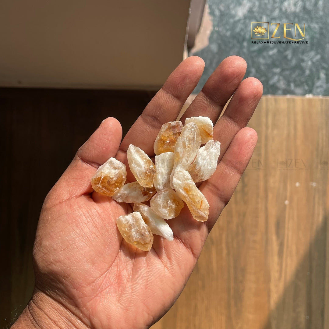 Raw Citrine Mini Chunks | the zen crystals