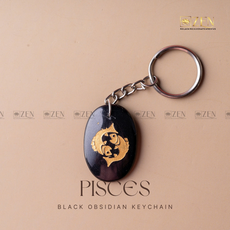 PISCES ZODIAC KEYCHAIN | THE ZEN CRYSTALS