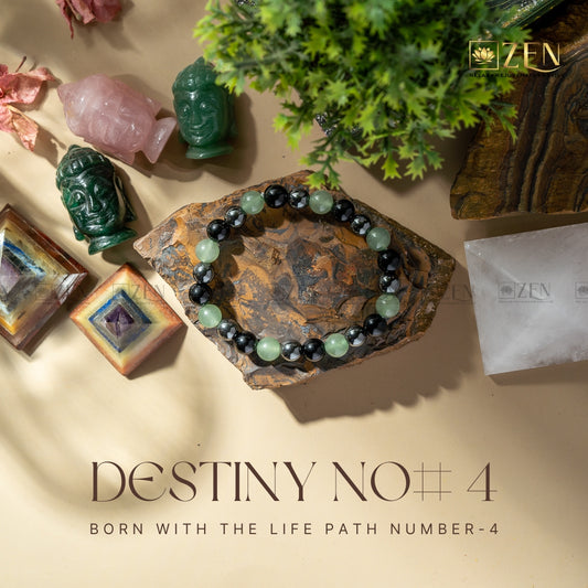 Destiny Number 4 Bracelet | The Zen Crystals