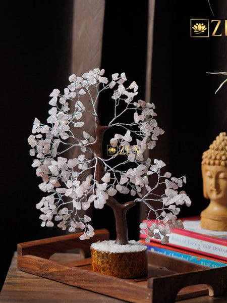 rose quartz tree | the zen crystal