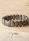 Pyrite Flat Bead Bracelet | the zen crystalas