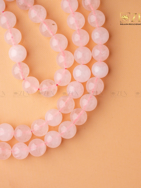 Rose Quartz Mala | the zen crystals