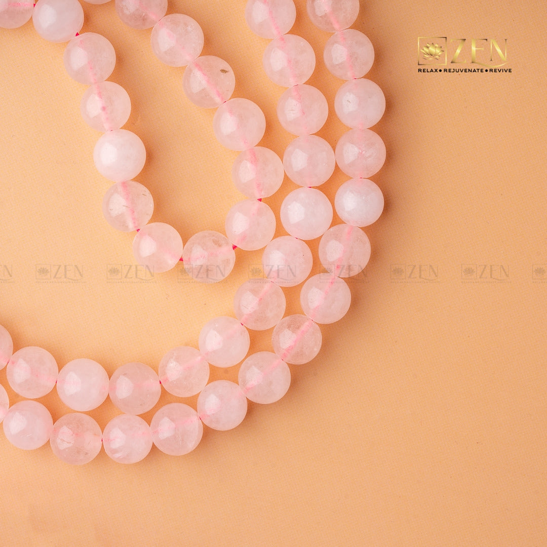 Rose Quartz Mala | the zen crystals