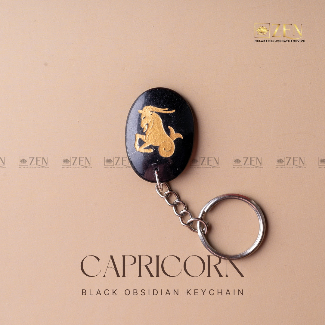 CAPRICORN ZODIAC KEYCHAIN | THE ZEN CRYSTALS