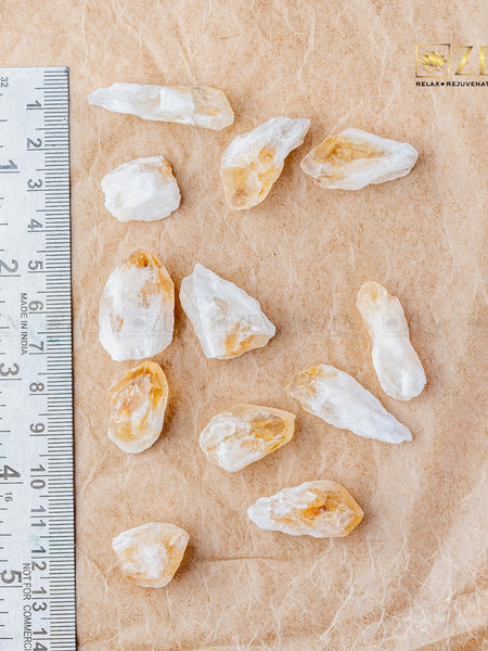 Raw Citrine Mini Chunks | the zen crystals
