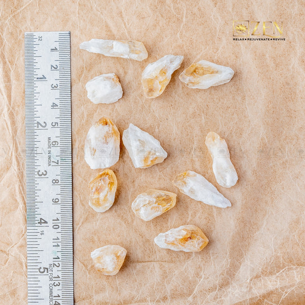 Raw Citrine Mini Chunks | the zen crystals