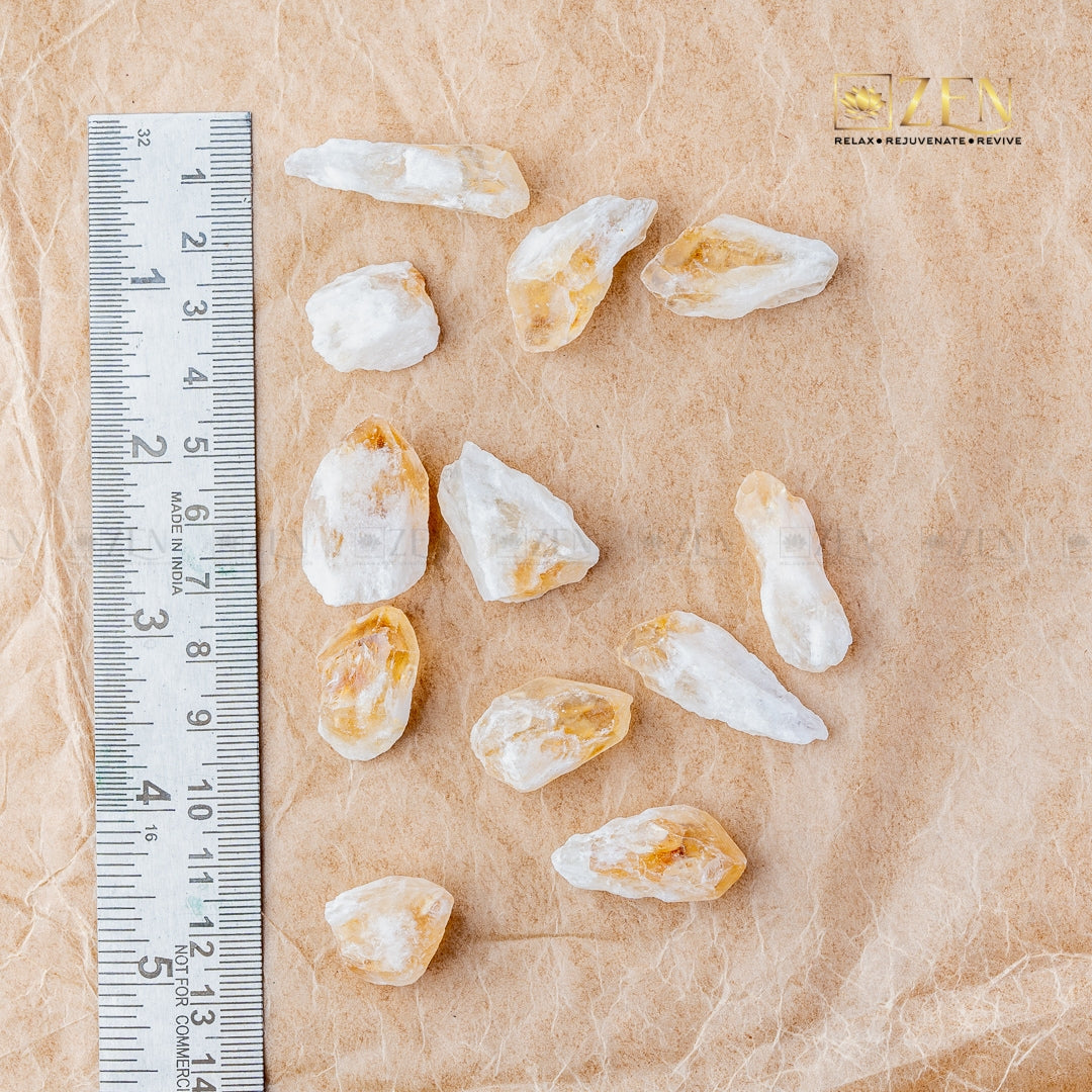 Raw Citrine Mini Chunks | the zen crystals