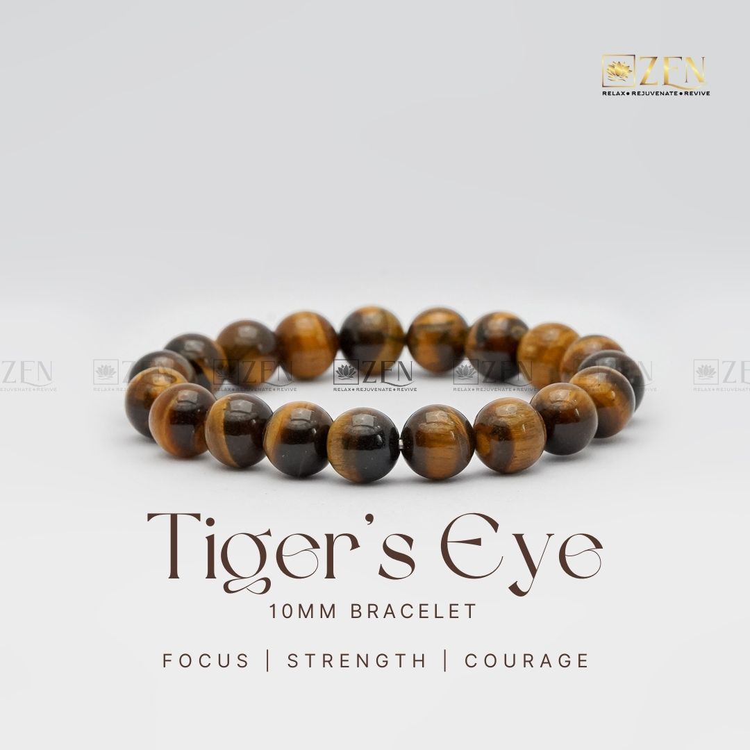 Tiger Eye 10mm Bracelet | The Zen Crystals
