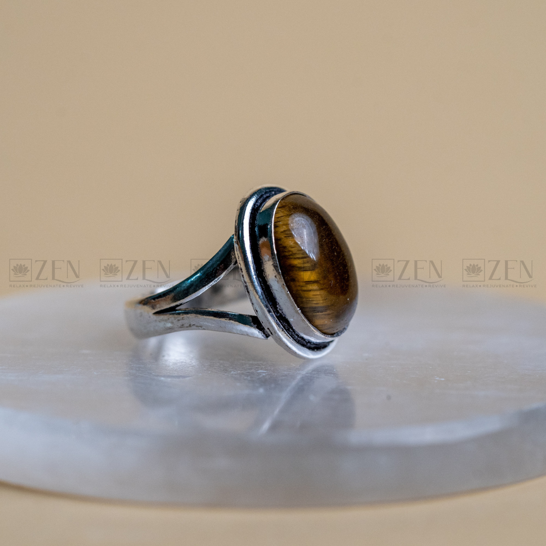 the zen crystals tiger eye ring