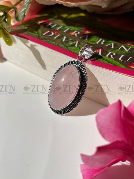 Rose Quartz Pendant The Zen Crystals