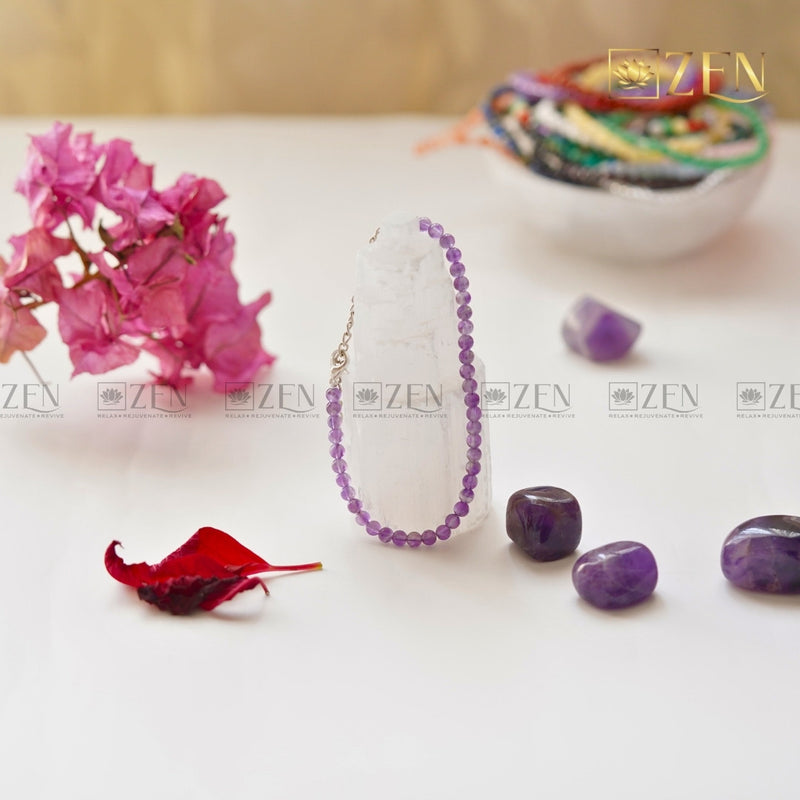 Amethyst Bracelet 4mm | The Zen Crystals