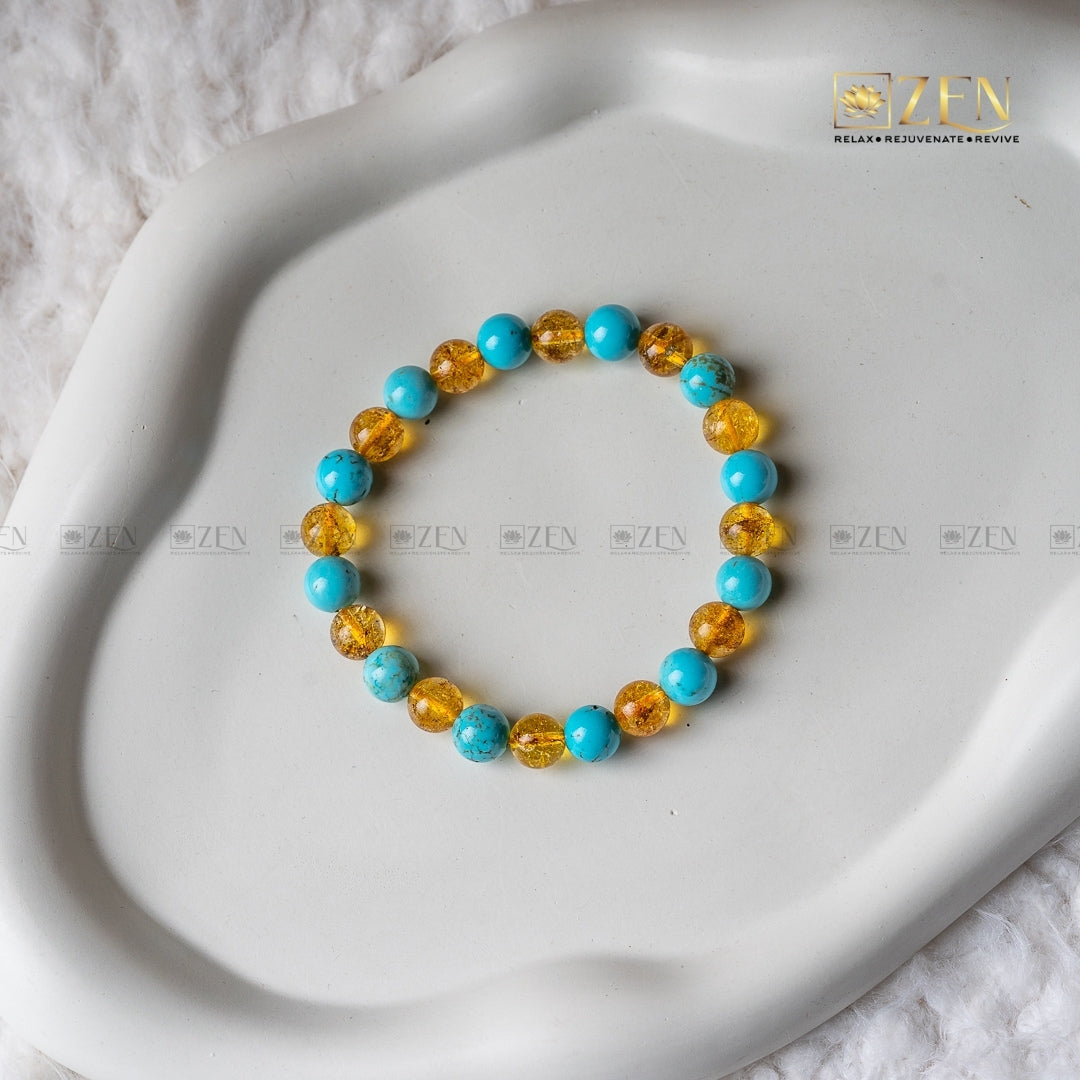 Citrine & Firoza Bracelet | The Zen Crystals