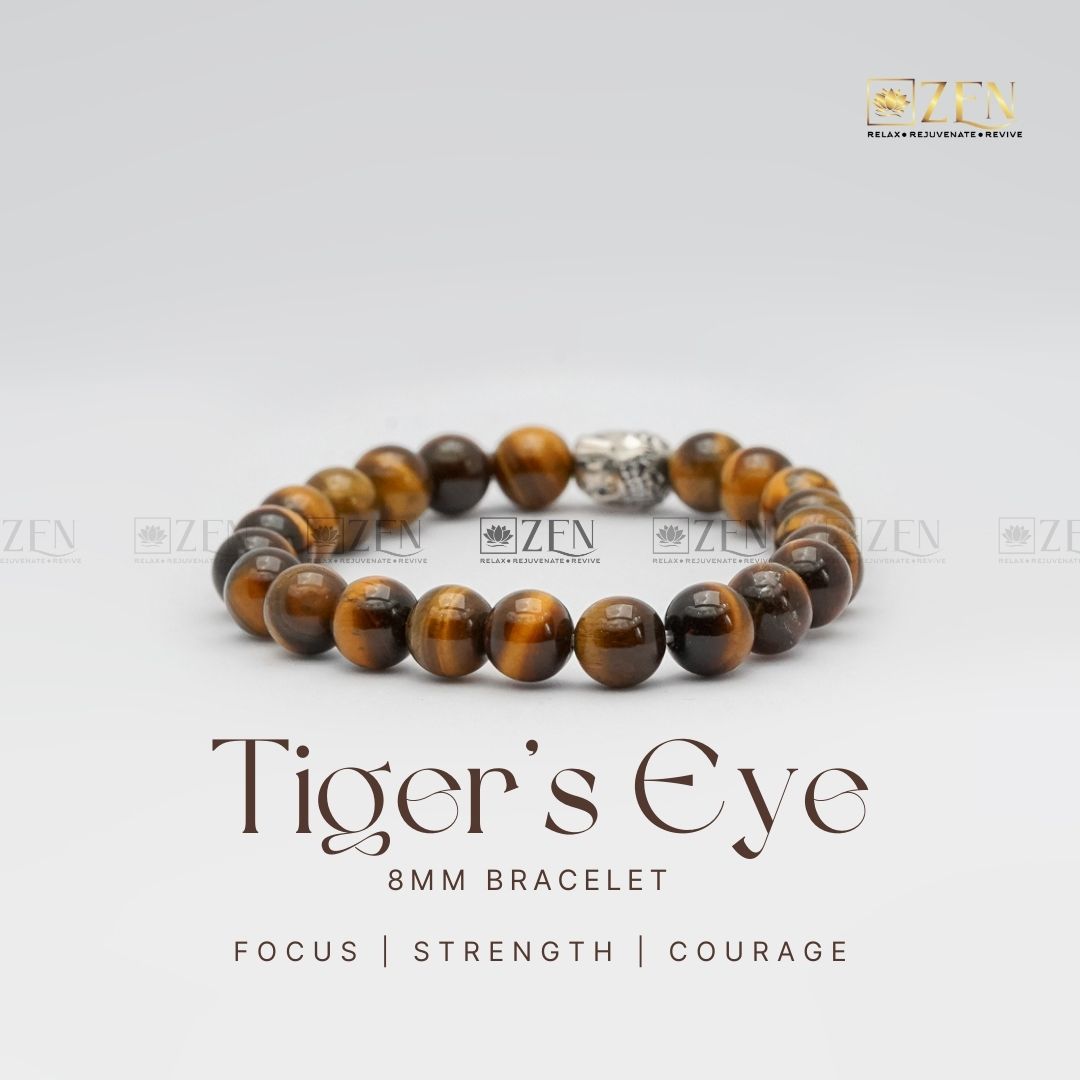 Tiger Eye 8mm Bracelet | The Zen Crystals