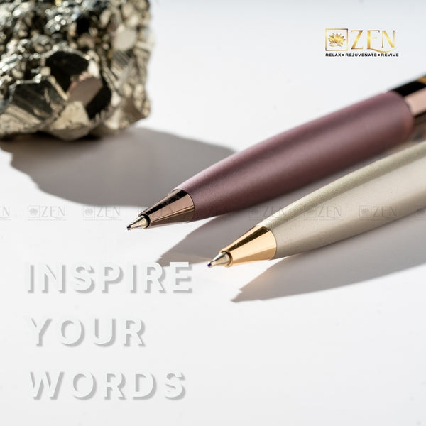 premium pyrite ball pen | the zen crystals