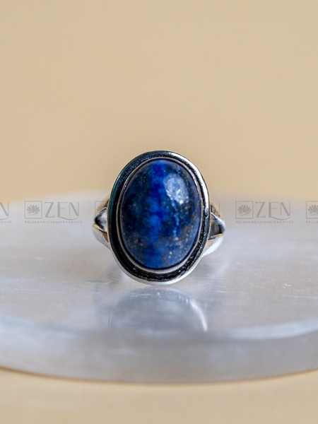 the zen crystals lapis lazuli ring for men and women