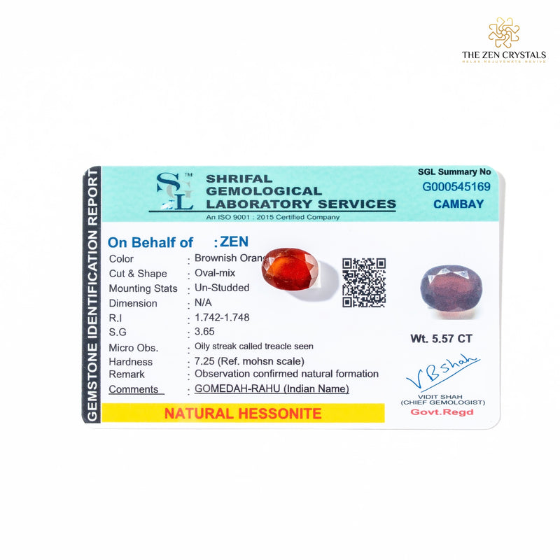 certified gomedh stone