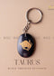 TAURUS ZODIAC KEYCHAIN | THE ZEN CRYSTALS