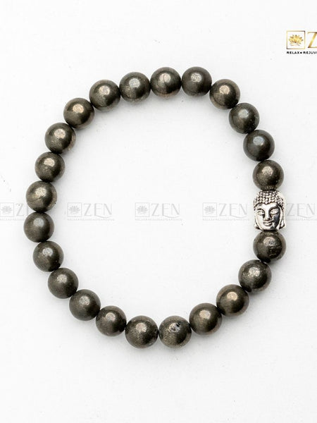 pyrite 8mm bracelet | The Zen Crystals