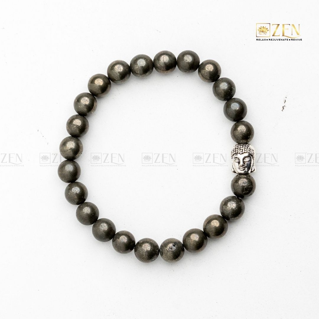 pyrite 8mm bracelet | The Zen Crystals