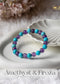Amethyst & Firoza Combination Bracelet | The Zen Crystals