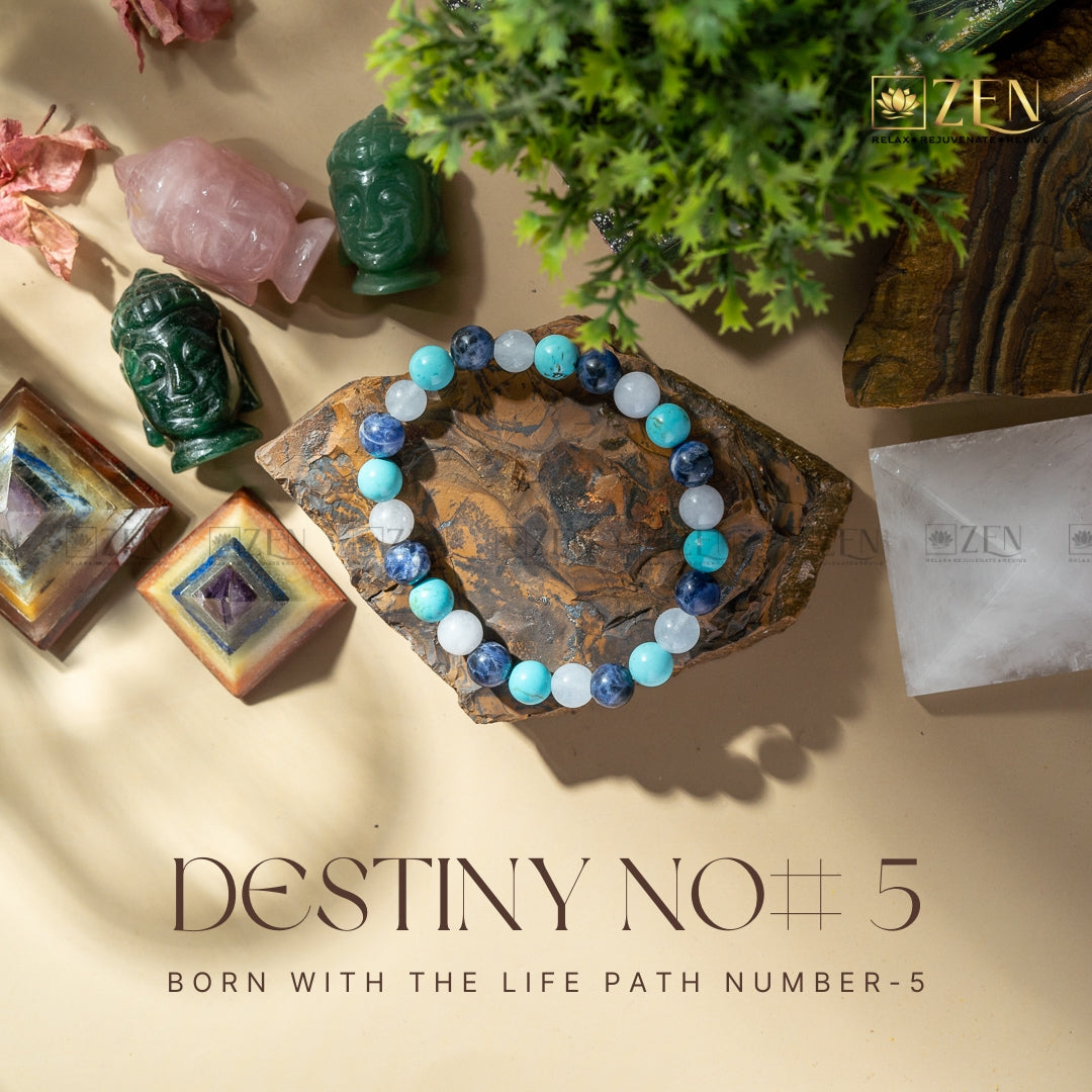 Destiny Number 5 Bracelet | The Zen Crystals