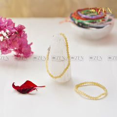 Yellow Calcite Bracelet 4mm | The Zen Crystals