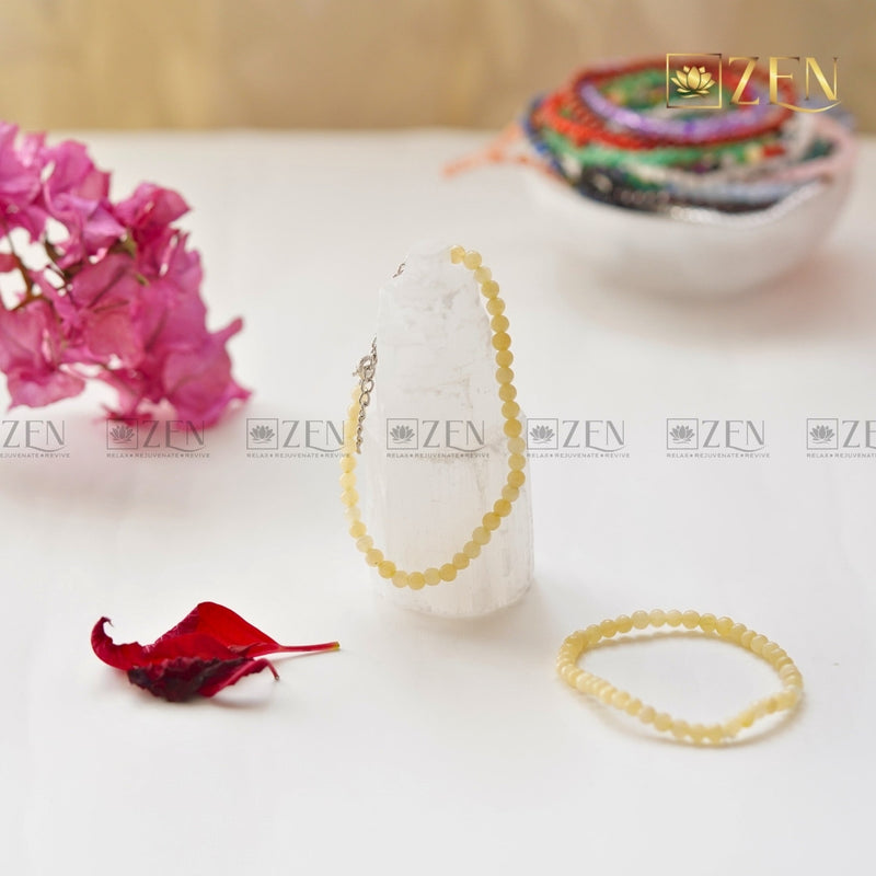 Yellow Calcite Bracelet 4mm | The Zen Crystals