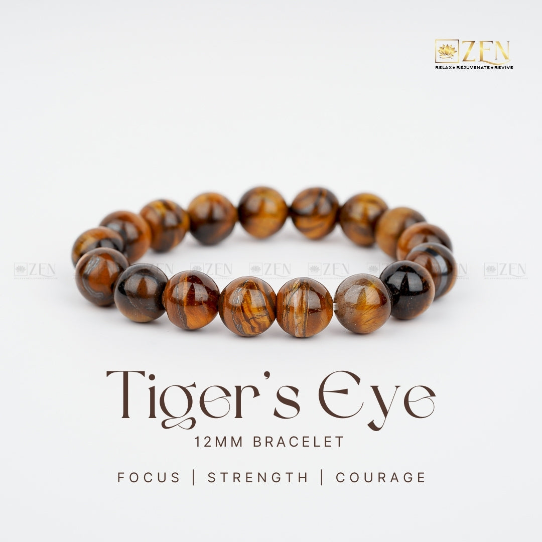 Tiger Eye bracelet 12MM | The Zen Crystals