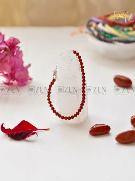Red Jasper Bracelet 4mm | The Zen Crystals
